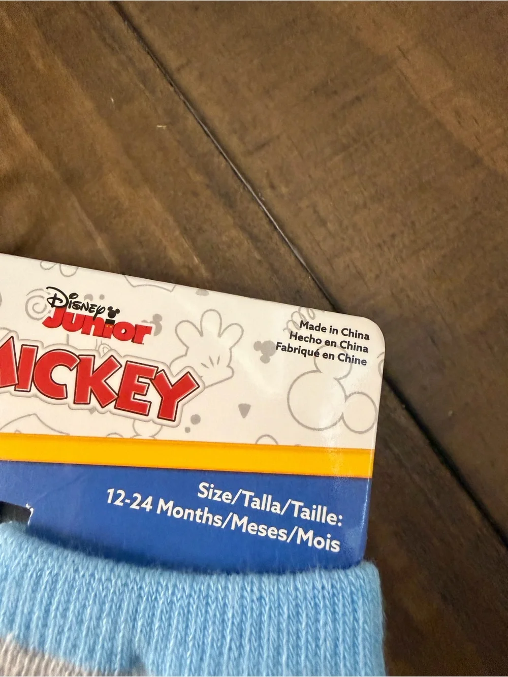 Disney Mickey Mouse toddler baby boys infant socks new 12-24m 6 pairs